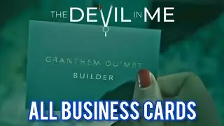 The Devil In Me: All Business Card Locations |  The Dark Pictures Anthology