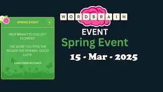 Wordbrain Spring Event March 15 2025 Answers | Wordbrain Spring Event 2025