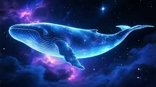 Cosmic Whale Soars Through Nebulas | Sci Fi Music for Focus, Sleep, Study 4K