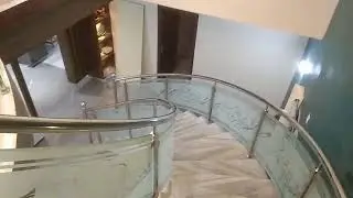 stainless steel Bend Glass Railing in chennai 9710099964 9710099977