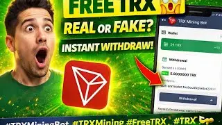 TRX Mining Bot Telegram Real or Fake? 😲 | Free TRX Mining | Withdrawal Proof