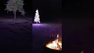 Christmas Camping #shorts #whitechristmas  #belowzero