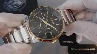Men's Citizen Eco Drive Multifunction Dress Watch BU2014-56E