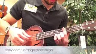 Kala Tenor Resonator Ukulele KA-RES-CHR Sound Demo
