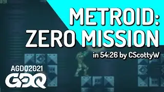 Metroid: Zero Mission by CScottyW in 54:26 - Awesome Games Done Quick 2021 Online