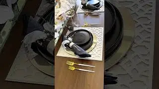 Stone Lain Celina Stoneware 16 Piece Dinnerware Set, Plates and Bowls, Black Matte Dish