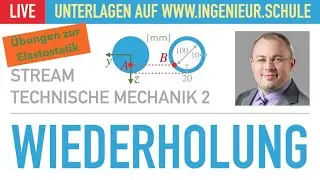 Wiederholung Elastostatik &Uuml;bung &ndash; Technische Mechanik 2
