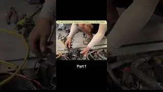 The girl restored an abandoned Belgian car by the steam #funny #fun #amazing #trending #viral 