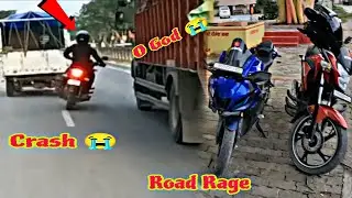 Crash 😭 // O God😭 // Road Rage // DESI MOTO VLOGS