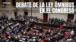 Debate de la Ley Ómnibus en el Congreso: primera sesión