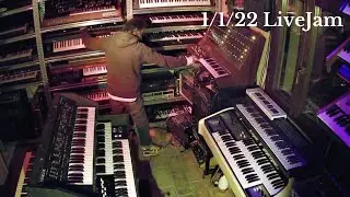 1/1/22 LiveJam - Jen Synx508/Welsone prototype/CRB Vocostrings/Viscount ImperialSuper/Farfisa F6