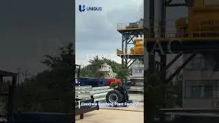UNIQUEMAC High-Performance Concrete Batching Plant.  #constructionmachinery #concretebatchingplant