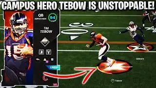 CAMPUS HERO TIM TEBOW IS UNSTOPPABLE! 5 TOUCHDOWNS AND BREAKING ANKLES! | MADDEN 21 ULTIMATE TEAM