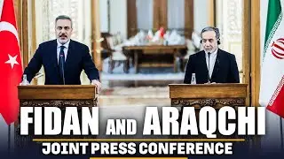 Iranian Foreign Minister Araqchi holds press briefing with Turkish FM Hakan Fidan in Istanbul