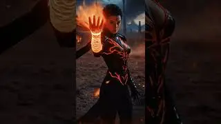 🔥 She Fights with Flame & Magic &ndash; The Battle Begins! ⚔️✨ #shorts