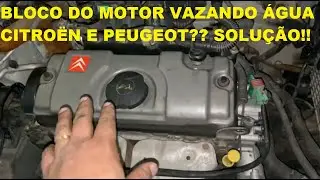 V-01/BLOCO DO MOTOR TRINCADO FURADO CORROÍDO VAZANDO ÁGUA CITROËN C3 1.4 PEUGEOT 206 207 1.4/SOLUÇÃO
