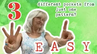 Как сшить квадратный, джинсовый и круглый карман всего по одной выкройке!