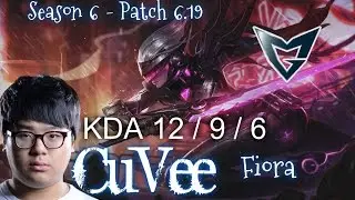 SSG CuVee FIORA vs EKKO Top - Patch 6.19 KR Ranked | League of Legends
