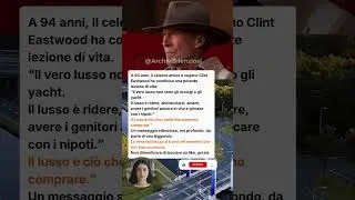Clint Eastwood a 94 anni: la vera ricchezza della vita