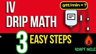 IV Drip Rate Questions That Stumps Nurses (NCLEX Dose Math)