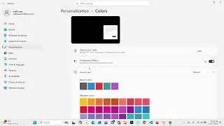 Dark mode Set windows 11