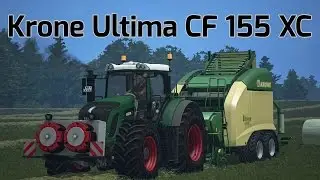 Krone Ultima CF 155 XC, Fendt 924 | Baling - Farming Simulator 15
