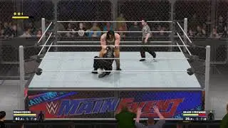 roman reigns vs braun strowman wwe hell in cell match 2018