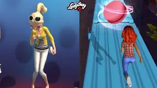 Epic Running Battle: CHLOE' Bourgeois & ALYA C&eacute;saire 🦊 ! 🐞 Miraculous Ladybug & Cat Noi‪r‬ 🐞