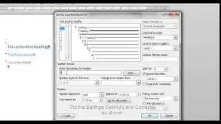Automatic Heading Numbering | MS Word 2010