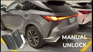 Lexus RX350 Manual Key Unlock (2023+)