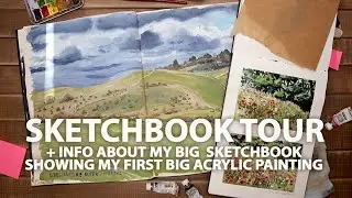 My FIRST SKETCHBOOK TOUR  - Flip trough with talk