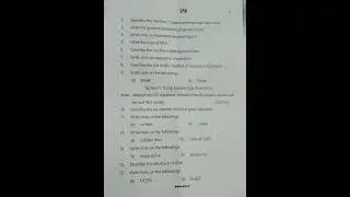 Botany paper2 #5thsemexam#5thsemester#botany#botanyquestions#exams#collegelife