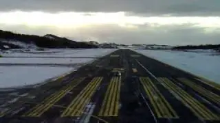 Approach and landing RW21 Stokka (ENST)