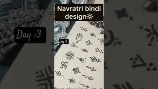 Day 3 Navratri Bindi Ideas ❤️ #navratri #navratrilook #navratrispecial #bindiideas