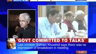 Govt committed to talks, says Khurshid