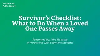 A Survivor’s Checklist: What to Do When a Loved One Passes Away