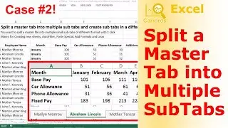 [New Case!] Split Sheet into Multiple Sheets with 1 click - VBA