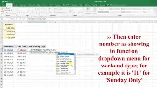 How to Calculate Working Days in Excel | Get workdays between dates