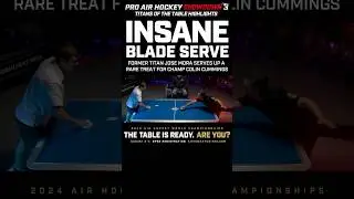 Former Pro Air Hockey Titan Jose Mora Serves Champ Colin Cummings A Rare Treat #airhockey