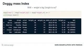 New columns | Data Manipulation with pandas