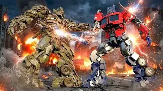 Epic Robot Battle Optimus Prime vs Megatron! | ROBOT HERO TV |  Transformers 2025