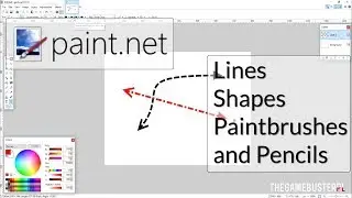 | Paint.net | Tutorial | Lines, Shapes, Paintbrushes and Pencils | #1 | 2017 |