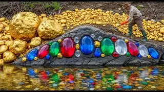 That's amazing !I Found Giant Gold Nuggets in the River!