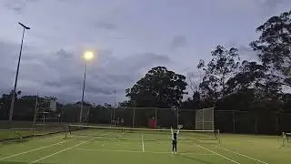 Good rally practice in the small box #tennis #tennisdrills 