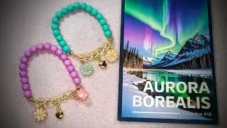 Изящный эластичный браслет с бусинами от John Bead Curiosities Box &laquo;Северное сияние&raquo;