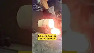 So stellt man ein Silberrohr her f&uuml;r Ringe!💍#produktion #derringrohling