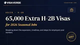 Trump Nearly Doubles H-2B Visas with 65,000 Extra Spots for 2026