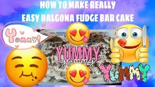 3 INGREDIENTS REALLY EASY DALGONA FUDGE BAR CAKE