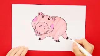 How to draw Hamm - Disney Toy Story