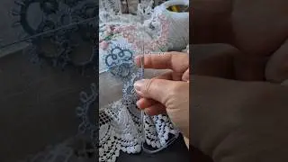 TATTING  MAKING LACE ON NEEDLE